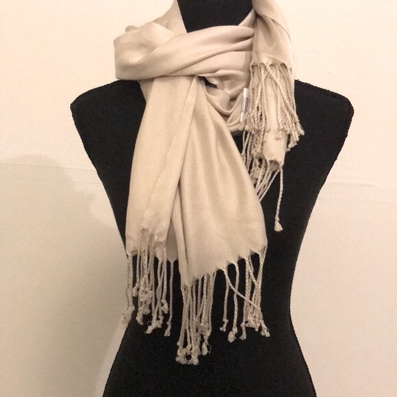 BCBGMAXAZRIA | Sand/Cream Pashmina | Wrap | Shrug - Picture 1 of 9